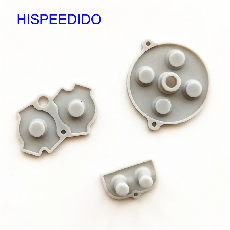 HISPEEDIDO 100 комплектов Токопроводящей резиновой контактной площадки для ремонта кнопок D-Pad для консоли Nintendo Gameboy Advance GBA Силиконовая накладка - 0