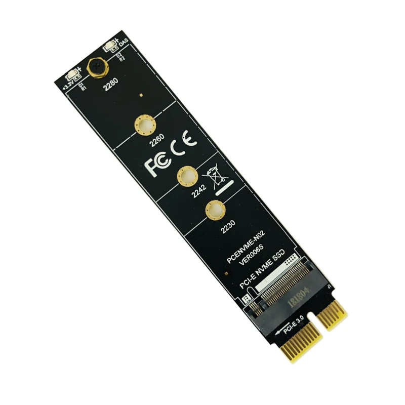 M.2 NVMe SSD PCI-E Адаптер PCI Express 3,0x1 М Ключевой Разъем Высокоскоростная карта расширения Поддержка 2230 2242 2260 2280 Размер M.2 SSD - 0