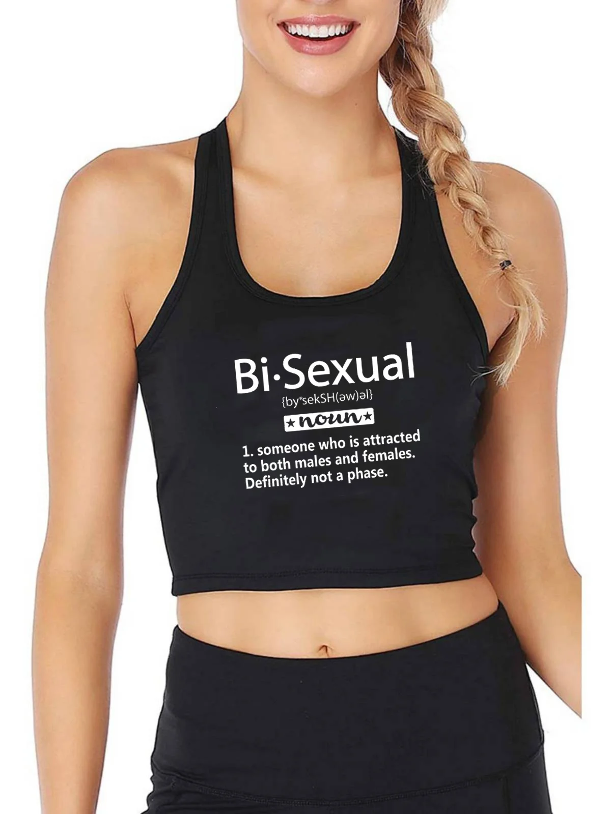 Бисексуальный дизайн, Дышащая приталенная майка, Женская мода, Сексуальные спортивные топы для йоги, жилет для спортзала - 0