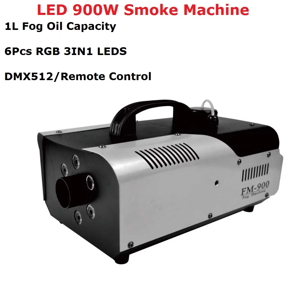 Высококачественный Пульт Дистанционного Управления LED 900W Smoke Machine RGB Color LED Fogger Machine Профессиональный Светодиодный Эжектор Дыма Stage 900W Fogger - 0