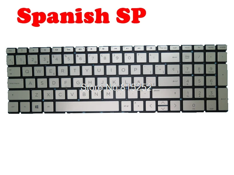 Клавиатура для ноутбука HP 15-DA000, 15-DA0026TU, 15-DA0027TU, 15-DA0030NR, 15-DA0030TX, 15-DA0032TX, испанский SP/Таиланд, TI - 0