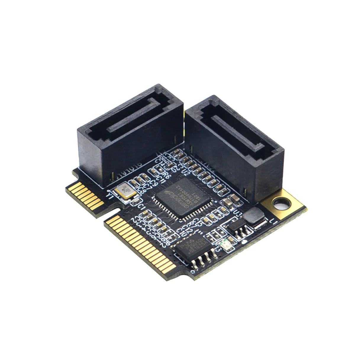 Конвертер PCI-E PCI на 2 порта SATA 3.0, SSD, жесткий диск, контроллер SATA3, карта расширения, карта умножения SATA - 0