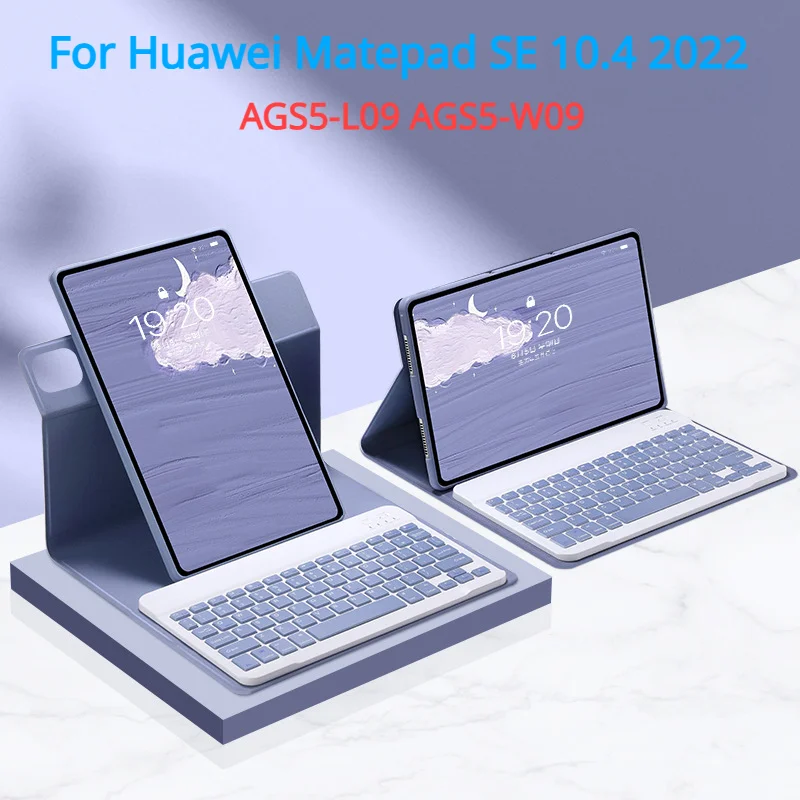 Магнитная Съемная клавиатура с вращением на 360 градусов для Huawei Matepad SE 10 4 2022 AGS5-L09 AGS5-W09 AGS5-W09 с Крышкой корпуса клавиатуры - 0