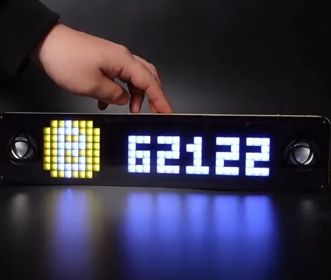 Экран пиксельной лампы совместим с набором Pixel Clock DIY Kit ESP32 ws2812 - 0