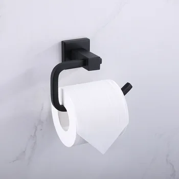 Бесплатная доставка Черный 304 держатель для туалетной бумаги из нержавеющей стали для ванной комнаты квадратные аксессуары для ванной комнаты--