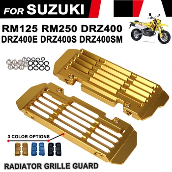 для Suzuki Drz400 Rm250 Rm125 Drz400E Drz400S Drz400Sm Drz-400 S E Аксессуары для Мотоциклов Защитная Крышка Решетки Радиатора Протектор