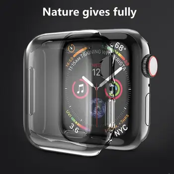 Защитный чехол, полное покрытие, Устойчивые к царапинам смарт-часы из ТПУ, прозрачный протектор для iWatch Series 7 2021 41/45 мм