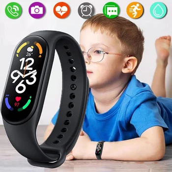 Детские Умные Часы, Детские Спортивные Фитнес-часы Для мальчиков и Девочек, Водонепроницаемые Часы с Пульсометром, Детские Смарт-часы Для Xiaomi