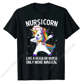 Вытирающий Единорог Nursicorn, Забавная футболка медсестры, футболки, Повседневные хлопковые мужские футболки, дизайн