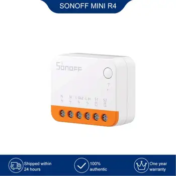 Переключатель Wi-Fi SONOFF MINI R4, модуль Mini Extreme Smart Home, Релейный голосовой пульт дистанционного управления Wi-Fi с Alexa Google Home Alice Control