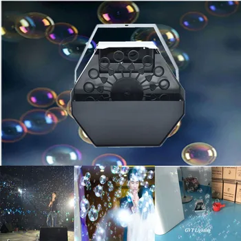 Профессиональная машина для мыльных пузырей мощностью 60 Вт 1,2 л, автоматическая машина для мыльных пузырей с дистанционным управлением высокой производительности для сценического эффекта свадебной вечеринки