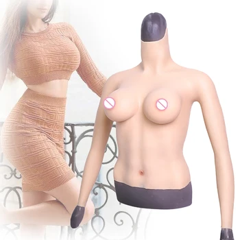 Реалистичная накладная грудь DCup с руками, искусственная грудь, косплей, силиконовая форма для Сисси-трансвестита, Трансвестита, трансгендера