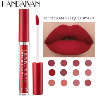 Lip Gloss Makeup Lip Matte Lipstick Super Long Lasting Waterproof Liquid Lipgloss Жидкая помада для губ