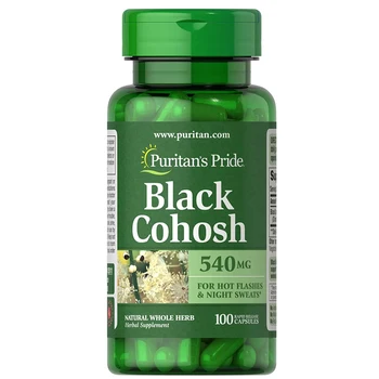 60 Таблеток Черная капсула Cohosh 540 мг для кондиционирования в период менопаузы, способствующая укреплению здоровья женщин, Здоровое питание