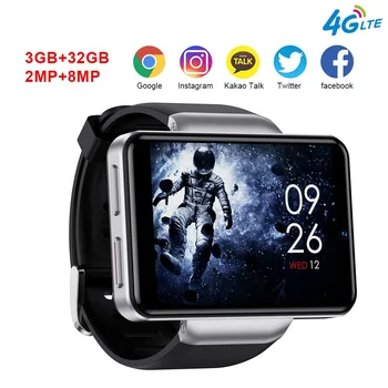 2023 DM101 Смарт-часы Smartwatch 4G Мужские 2023 Android 10 Двойная камера 2080 мАч Большая Батарея HD Экран GPS WiFi для Android Лучший Новый