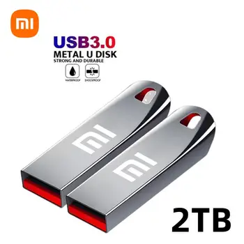 2023 Новые флеш-накопители Xiaomi USB 3,0 2 ТБ Высокоскоростной флеш-накопитель 1 ТБ Металлический Водонепроницаемый USB-Накопитель 512 ГБ TYPE-C Memoria Usb Stick