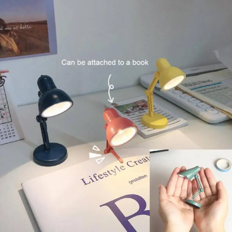 8 Цветов Мини-настольная лампа с зажимом для книги, светодиодный Складной Компьютерный ночник для домашней комнаты, Защита глаз, Переносной Книжный светильник для путешествий - 1