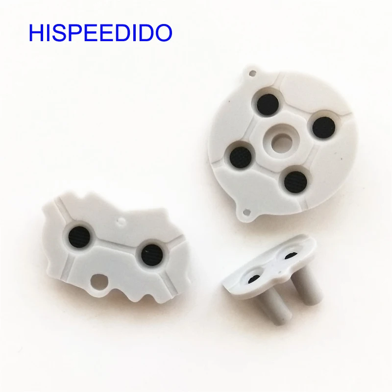 HISPEEDIDO 100 комплектов Токопроводящей резиновой контактной площадки для ремонта кнопок D-Pad для консоли Nintendo Gameboy Advance GBA Силиконовая накладка - 1