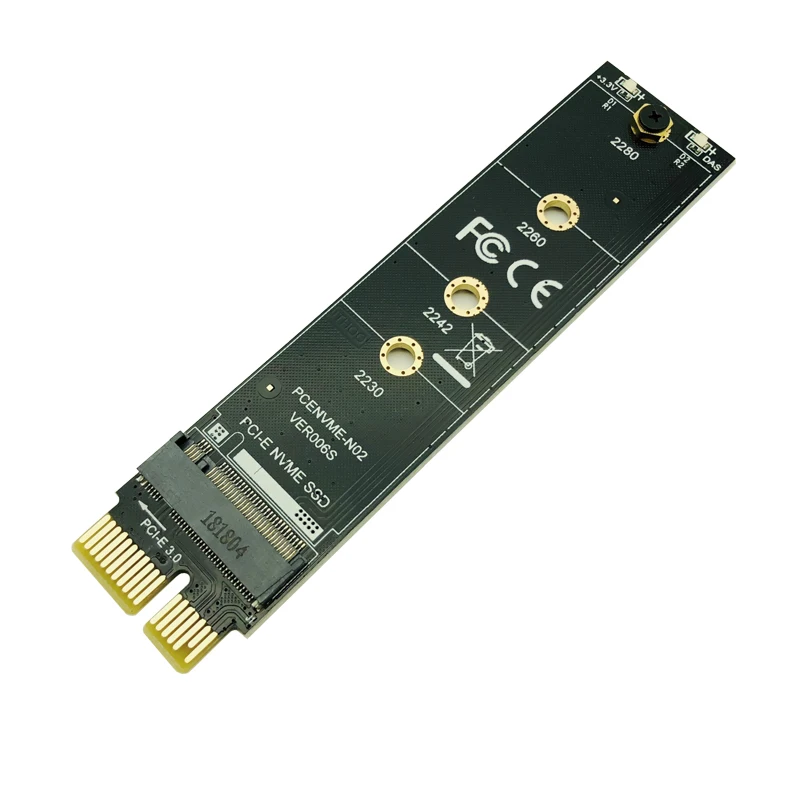 M.2 NVMe SSD PCI-E Адаптер PCI Express 3,0x1 М Ключевой Разъем Высокоскоростная карта расширения Поддержка 2230 2242 2260 2280 Размер M.2 SSD - 1