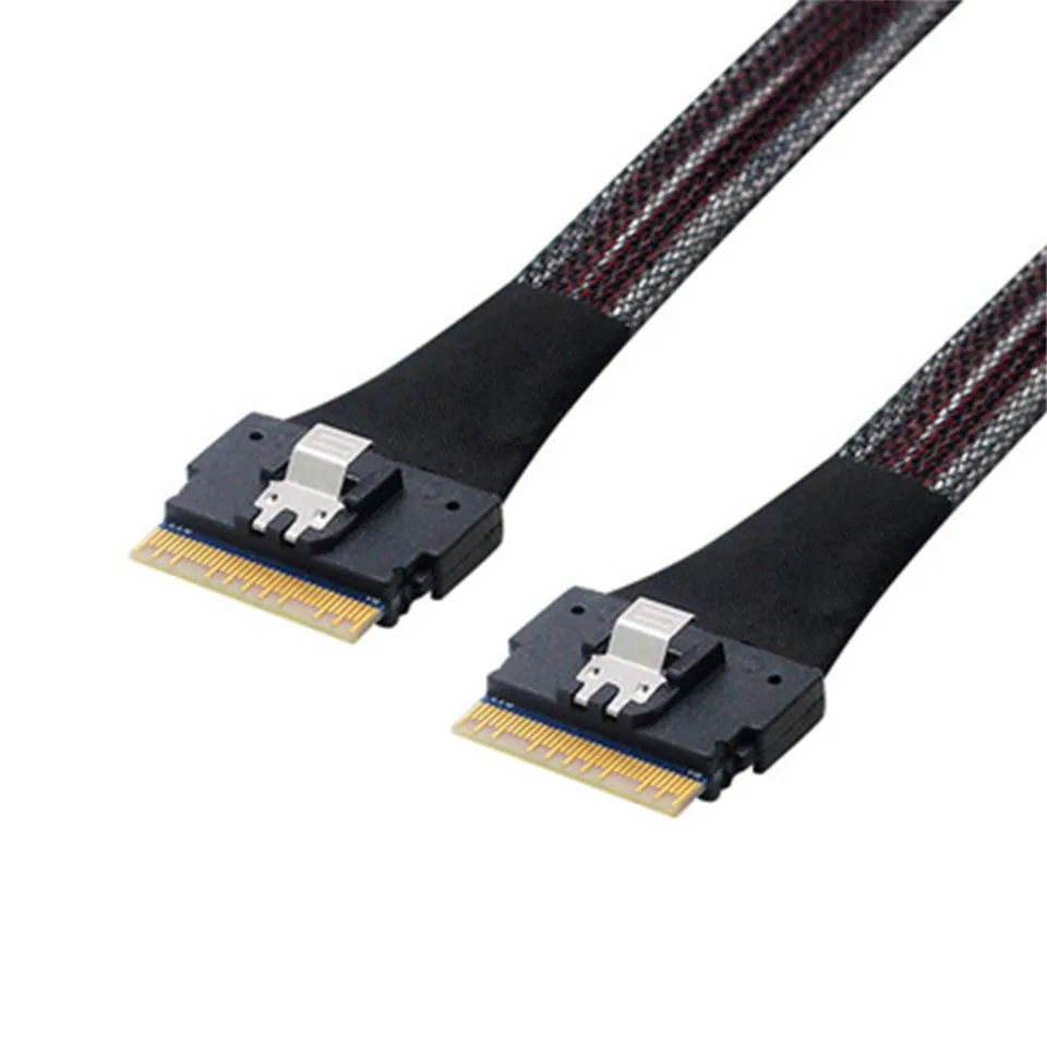 SFF-8654 74Pin Slim SAS для PCI-E Slimline SAS 4.0, хост-кабель SFF-8654 8i 74pin - 1