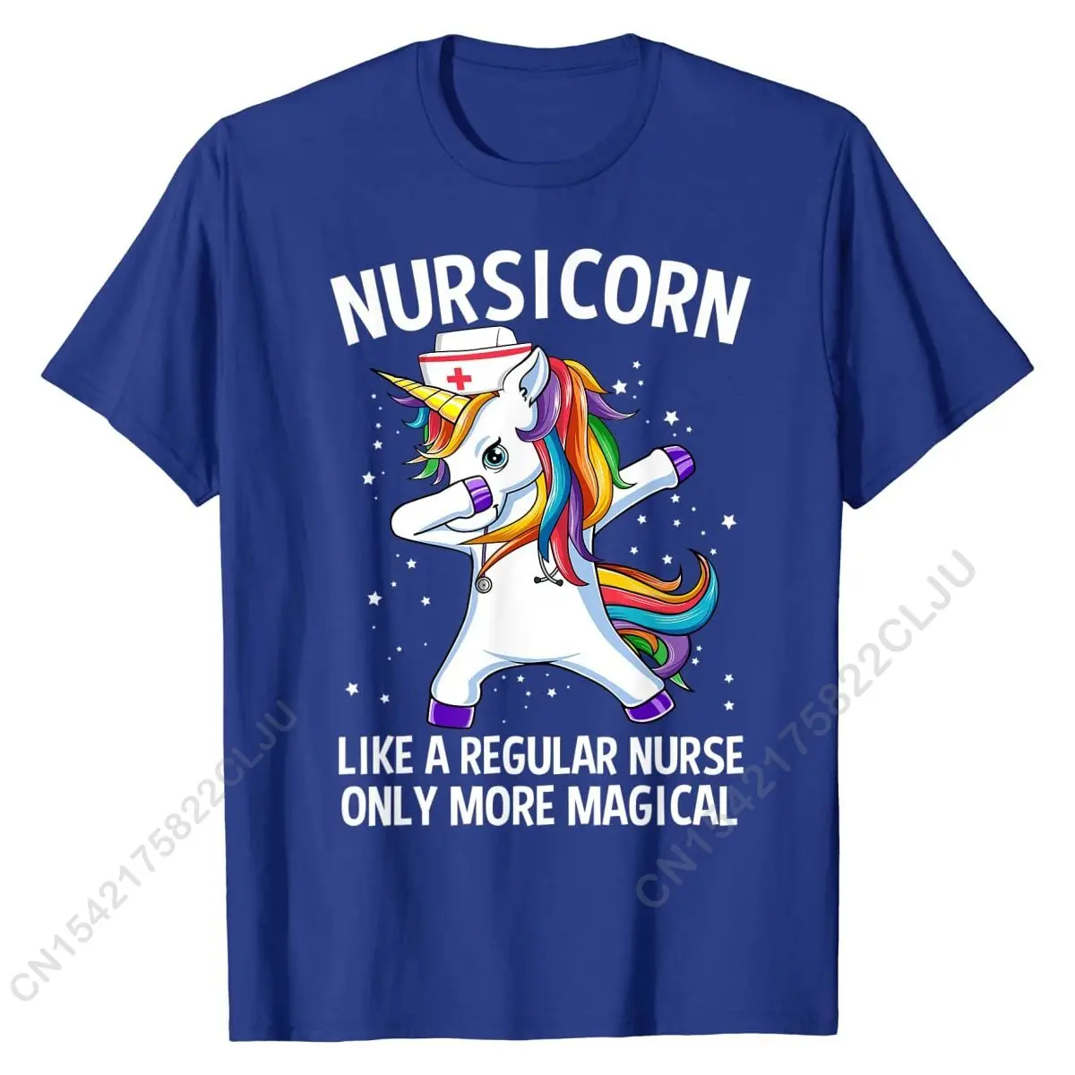 Вытирающий Единорог Nursicorn, Забавная футболка медсестры, футболки, Повседневные хлопковые мужские футболки, дизайн - 1