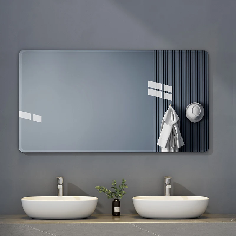 Прямоугольное Скандинавское зеркало для ванной Комнаты Современный макияж Противотуманное Зеркало для ванной Комнаты Прямоугольная стена Miroir Salle De Bain Мебель для Дома - 1