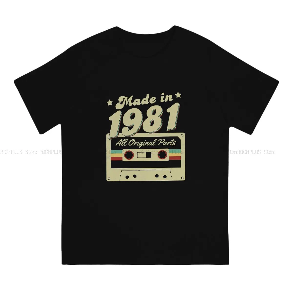 Сделано в 1981 Году, футболка в стиле ретро в стиле хип-хоп 1981, Футболка для отдыха, Летние вещи Для мужчин И Женщин - 1