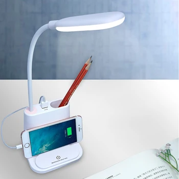 USB-защита для глаз, многофункциональная зарядка, сенсорная светодиодная настольная лампа, защита для глаз в студенческой спальне, сенсорная настольная лампа для чтения