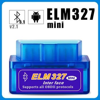Mini Eml327 V2.1 OBD 2 Bluetooth Автомобильный Диагностический инструмент для Android с поддержкой кода сканера Smart Scan Tool ODB2 Scanner Tool
