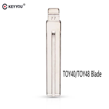 KEYYOU автоматическое дистанционное откидное лезвие для ключей для Kia 7T14 для Hyundai Verna IX35 77 # Замена неразрезного лезвия для ключей