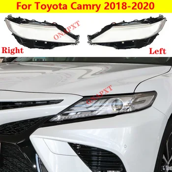 Колпаки автомобильных фар Прозрачный абажур, крышка передней фары, Стеклянная крышка корпуса объектива для Toyota Camry 2018-2020