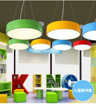 Современное освещение дизайнерские светильники для детской комнаты детского сада защита глаз LED light lustre infantil de quarto lampe led suspendue