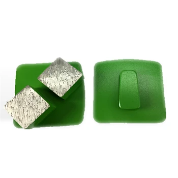 Шлифовальная пластина для бетона Redi Lock, алмазная накладка с двумя квадратными сегментами для твердого пола, 9 шт.