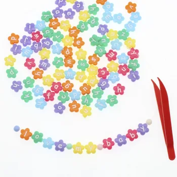 200 шт. разноцветных акриловых бусинок с буквами для изготовления ювелирных изделий, материал 