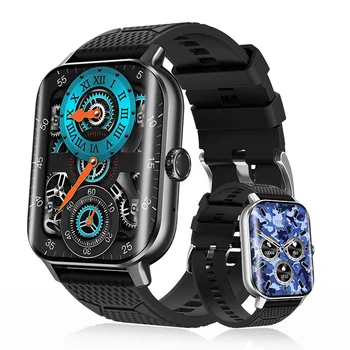 F12 Новые спортивные мужские умные часы 2,02 дюймов с изогнутым экраном HD Bluetooth вызов мониторинг уровня сахара в крови Женские часы для Xiaomi 2023