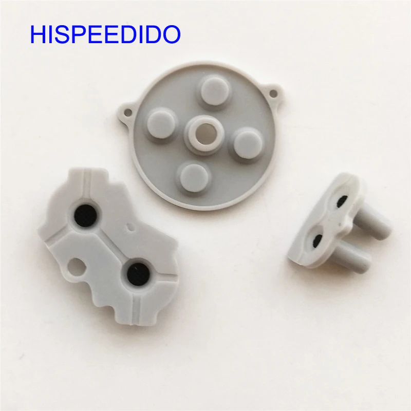 HISPEEDIDO 100 комплектов Токопроводящей резиновой контактной площадки для ремонта кнопок D-Pad для консоли Nintendo Gameboy Advance GBA Силиконовая накладка - 2