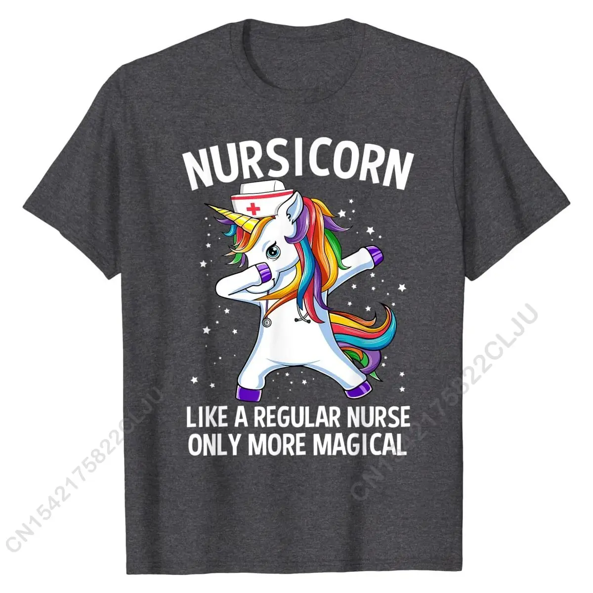 Вытирающий Единорог Nursicorn, Забавная футболка медсестры, футболки, Повседневные хлопковые мужские футболки, дизайн - 2