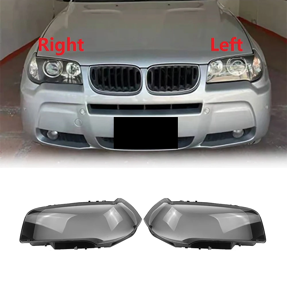 Для-BMW X3 E83 2006-2010 Корпус левой фары, абажур, прозрачная крышка объектива, крышка фары - 2