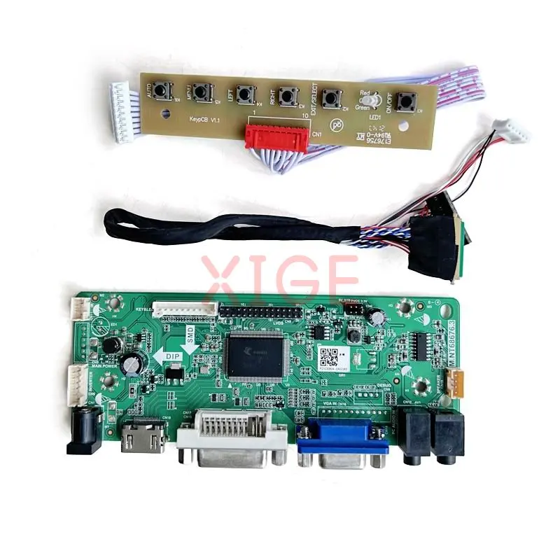 Для LTN101NT02-001/101/C01/L01 Плата контроллера VGA DVI Аудио Дисплей Ноутбука HDMI-Совместимый LVDS 40 Pin DIY Kit 1024*600 10,1 
