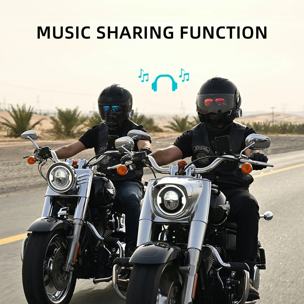 Новый 1000-метровый мотоциклетный Bluetooth-интерком, шлем, гарнитура, аккумулятор емкостью 1000 мАч, Водонепроницаемый переговорный телефон, обмен музыкой, MP3 X5 - 2