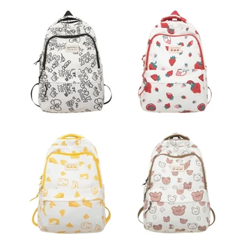 Школьный рюкзак В Японском Стиле, Женская Нейлоновая школьная сумка, Рюкзак для ноутбука с Граффити, Женская сумка для книг, Студенческие сумки