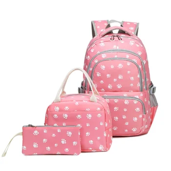 Школьные сумки для подростков, школьный рюкзак для девочек, набор рюкзаков с принтом большой емкости, начальный рюкзак, Детская милая сумка для книг