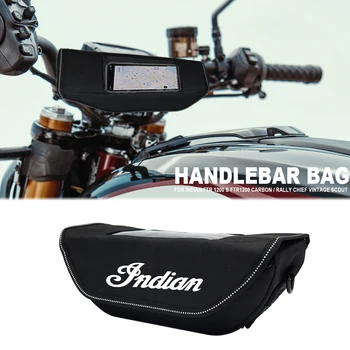 Для индийского мотоцикла FTR 1200 S FTR1200 carbon/Rally chief, ВИНТАЖНЫЙ мотоцикл Scout, Водонепроницаемая и пылезащитная сумка для хранения на руле