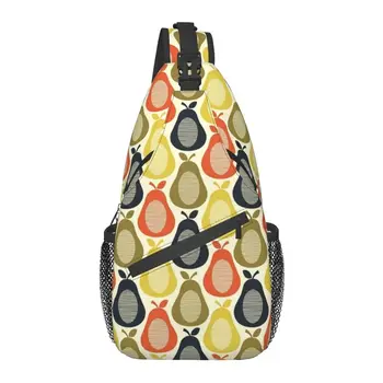 Orla Kiely Pears Слинг через плечо, Нагрудная сумка, Мужской Модный Скандинавский Художественный рюкзак для Кемпинга, езды на Велосипеде