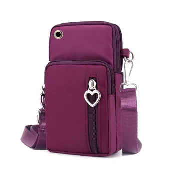 Нейлоновая сумка на плечо для мобильного телефона, женская мини-повседневная сумка-мессенджер, кошелек, женская сумка через плечо, сумочка сумка женска