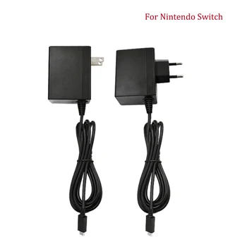 Штепсельная вилка ЕС/США 5V2.4A, зарядное устройство для игровой консоли Nintendo Switch NS, адаптер питания 100-240 В USB Type C
