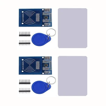 2 комплекта RC-522 Антенна RC522 RFID IC Беспроводной модуль Для Arduino IC KEY SPI Writer Считыватель бесконтактной карты IC Card