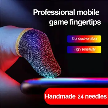 Игровой рукав для пальцев, дышащие накладки на кончики пальцев для мобильных игр PUBG, чехол для подставки для пальцев с сенсорным экраном, аксессуары для мобильных сенсорных игр