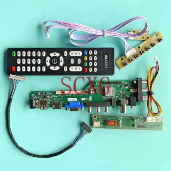 Плата цифрового контроллера DVB для N121I1 N121I3 N121I9 N121IA 1-CCFL USB HDMI-Совместимый VGA AV RF 1280*800 LVDS 20-контактный комплект 12,1 