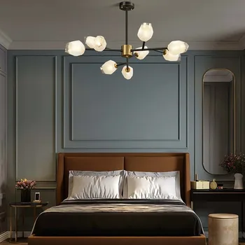 AiPaiTe Light, роскошная хрустальная люстра в скандинавском стиле для гостиной, современный медный обеденный стол для ресторана, барная комната, лампы для спальни